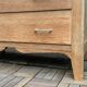 Commode vintage chêne brut massif 1950