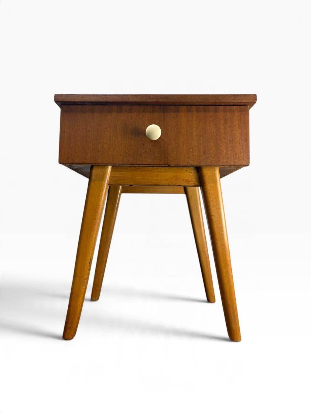 Mini bedside table/side table/small vintage wooden chest of drawers