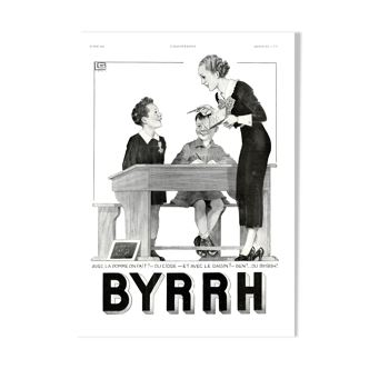 Affiche vintage années 30 BYRRH