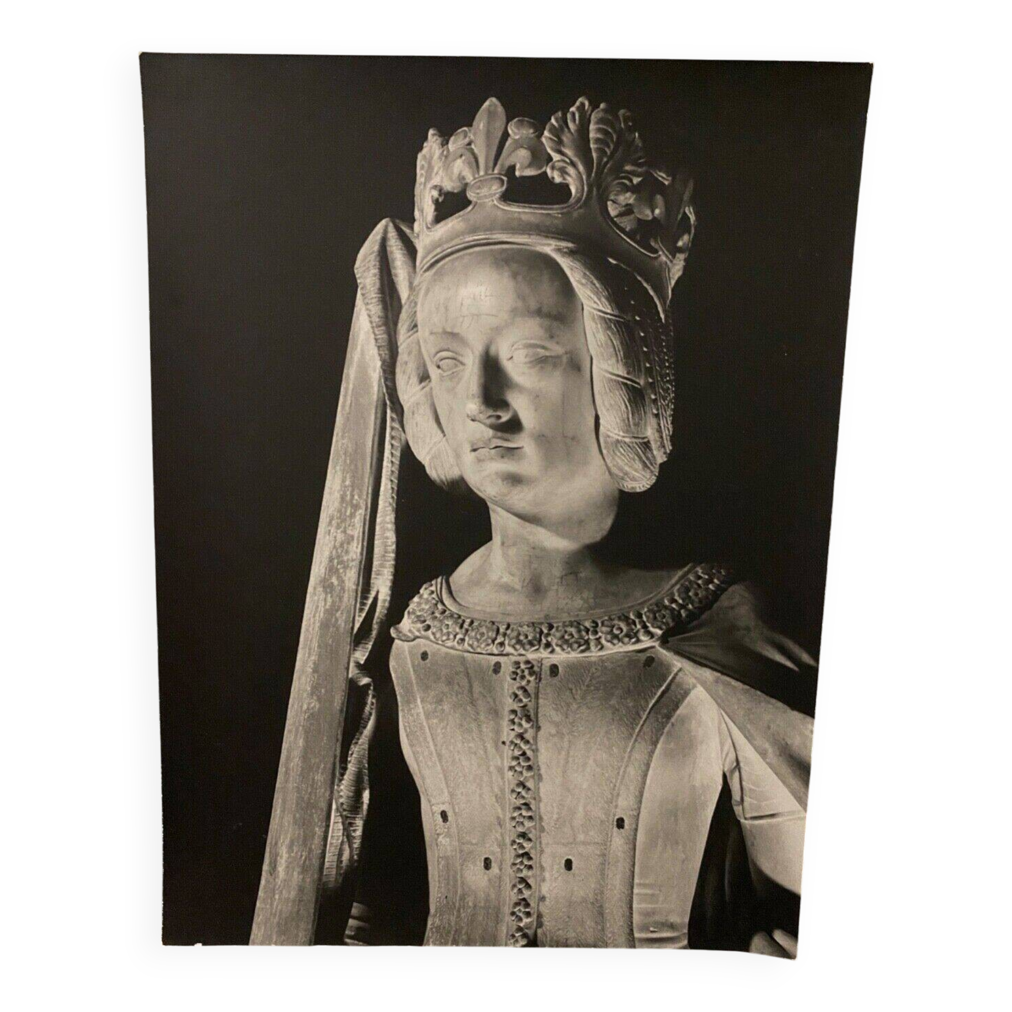 Silver photograph Bernard Darot Marguerite de Foix 20th century