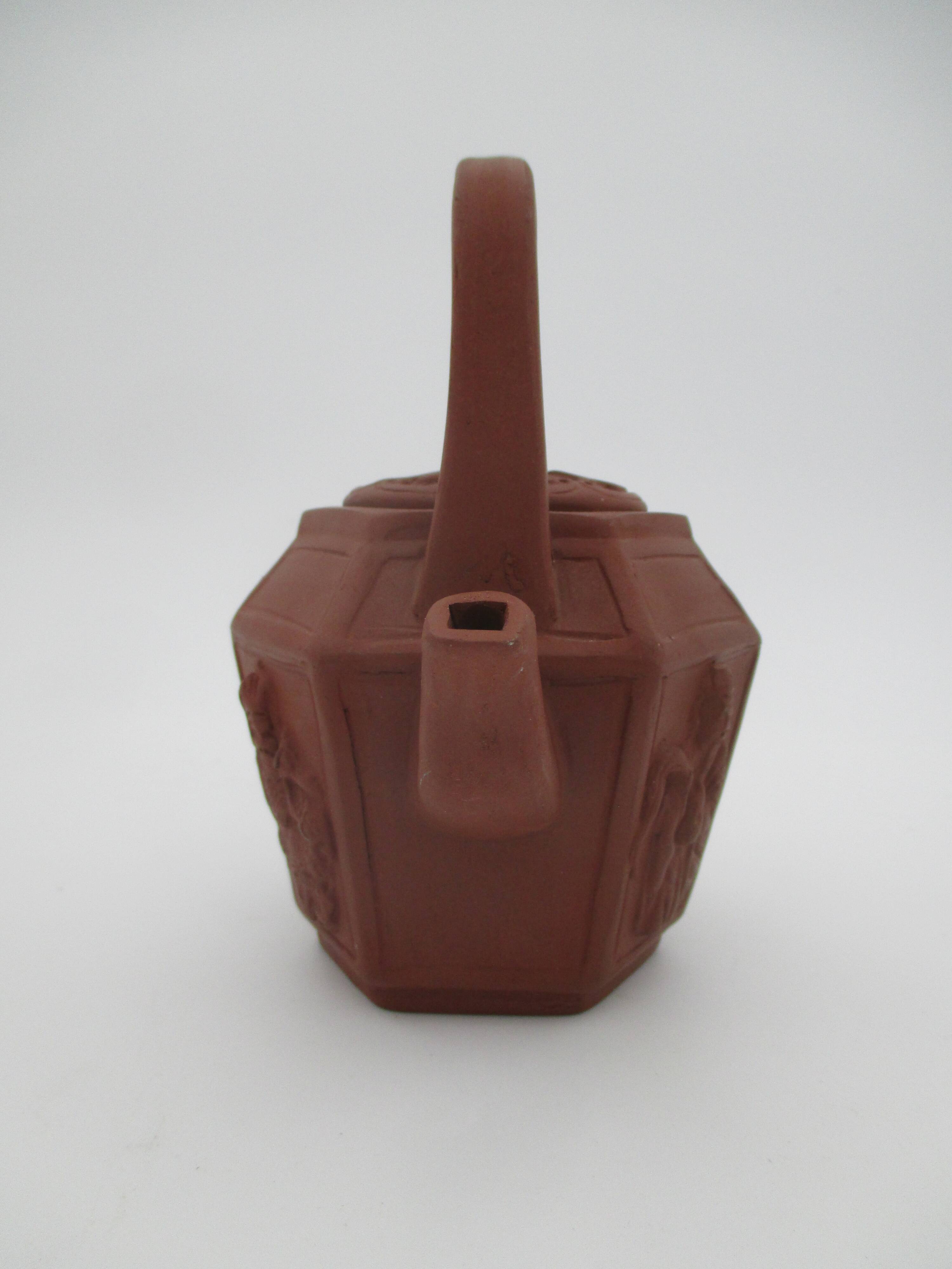 Yixing terracotta teapot signed
