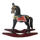 Antique wooden rocking horse