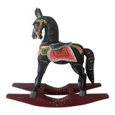Antique wooden rocking horse