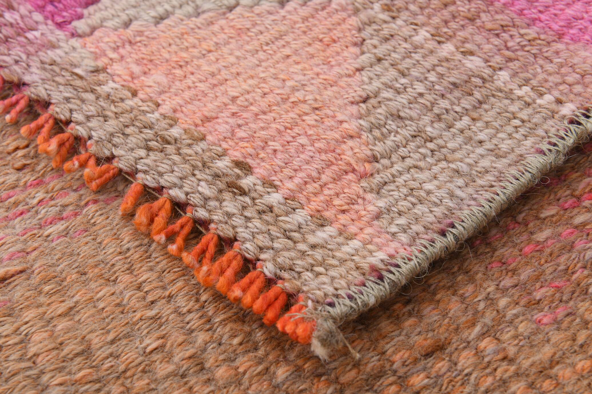 3x10 Oriental Pink Wool Turkish Runner Rug, 89x295Cm SK 18196