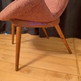 Fauteuil unique dans le style de Miroslav Navratil, Tchécoslovaquie, années 1950/1960