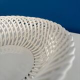 Openwork white ceramic bowl - Elegant and timeless centerpiece