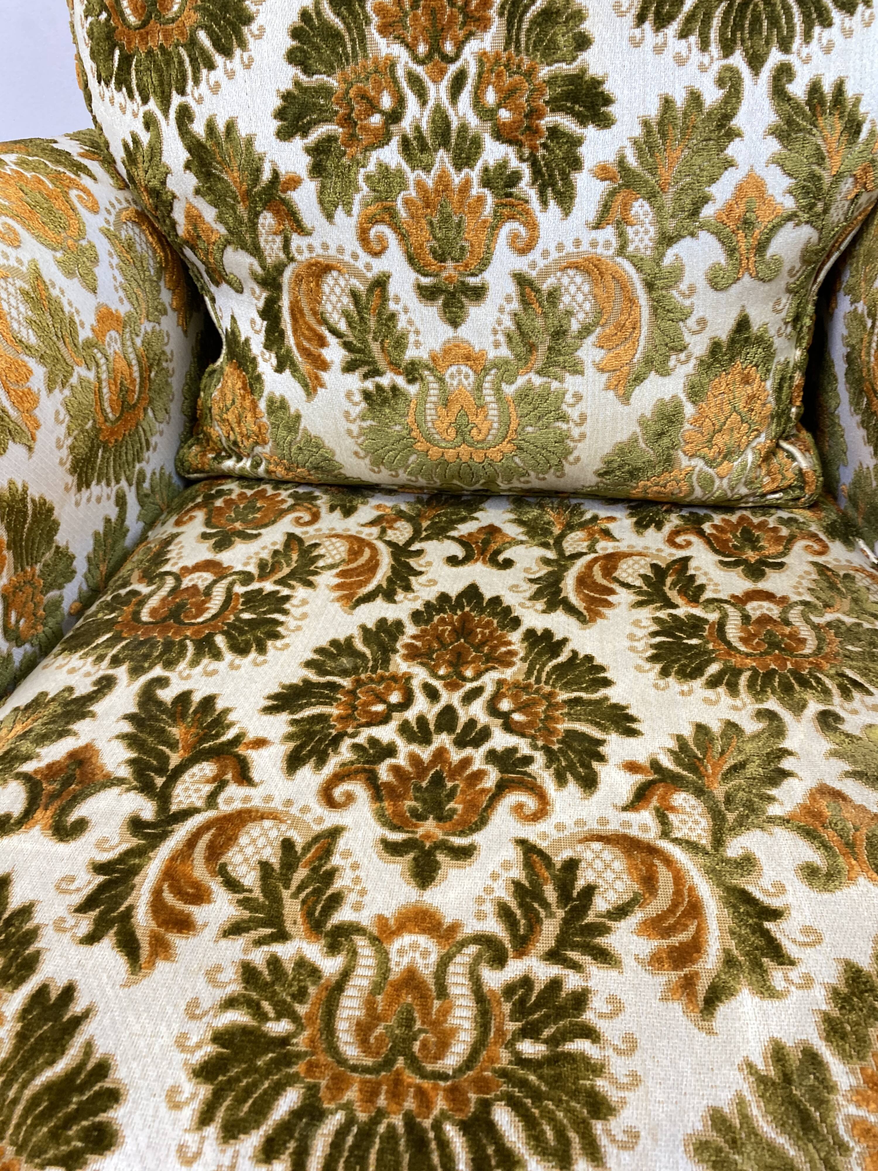 Vintage 50s bergere armchair
