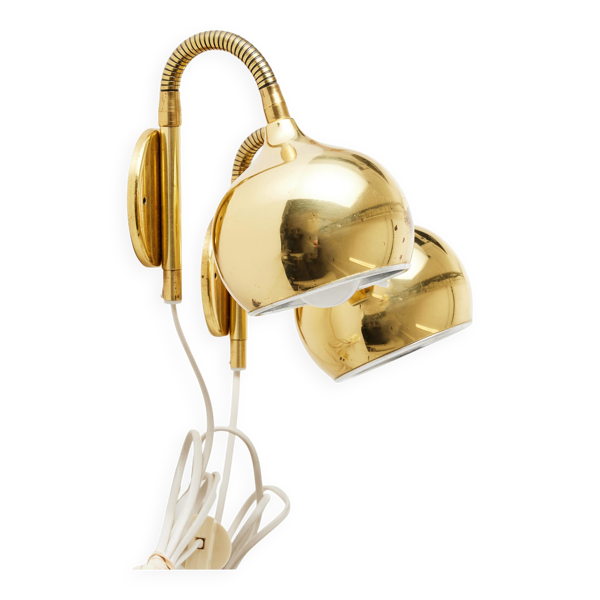 Lampes murales par Moller Armatur, lot de 2, Suède 1970