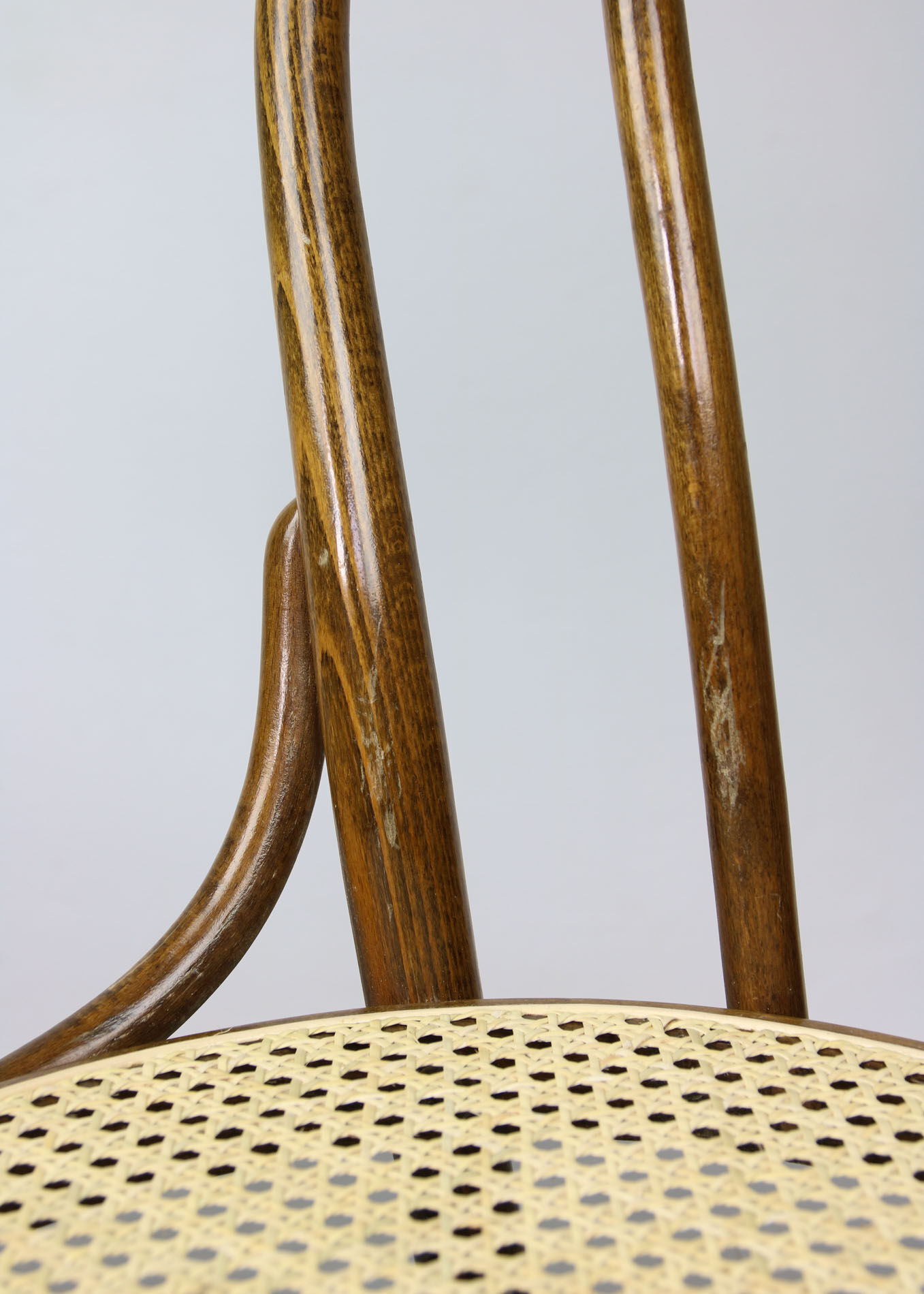Betwood and cane brown chair