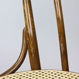 Betwood and cane brown chair