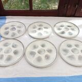 6 oyster plates Moulin des Loups