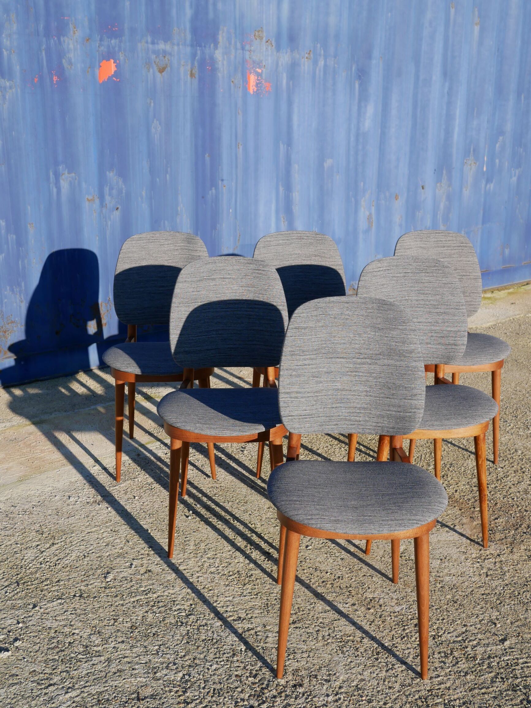 Set of 6 chairs "pegase" by baumann, 60 years