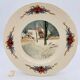 6 flat plates "Obernai" from the Sarreguemines pottery.