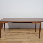 Table à manger extensible en teck et palissandre des années 1960, Danemark.
