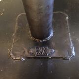 Stool industrial metal signed designer Pezon