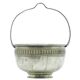 Eclectic sugar bowl, silver-plated brass, Sweden, early 20th century