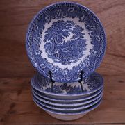 6 vintage bowls EIT England - Staffordshire / Wedgwood style