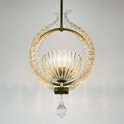 Murano chandelier by Ercole Barovier for Barovier & Toso, 1930s
