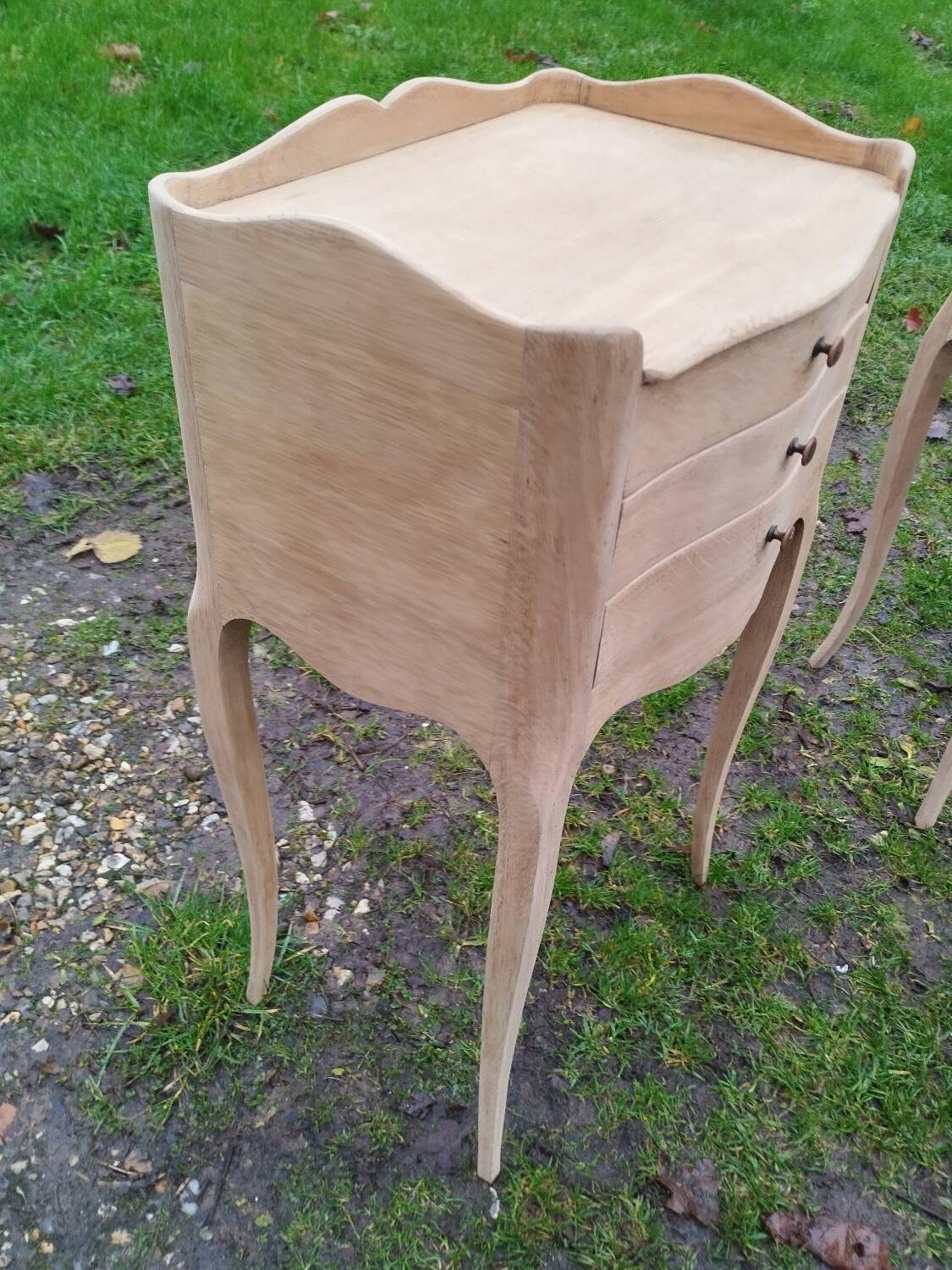 Pair of antique Louis XV style bedside tables