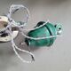 Green glazed ceramic pulley suspension