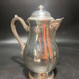 Silver metal teapot