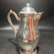 Silver metal teapot