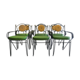 Suite of 6 bar chairs from the 50s and 60s