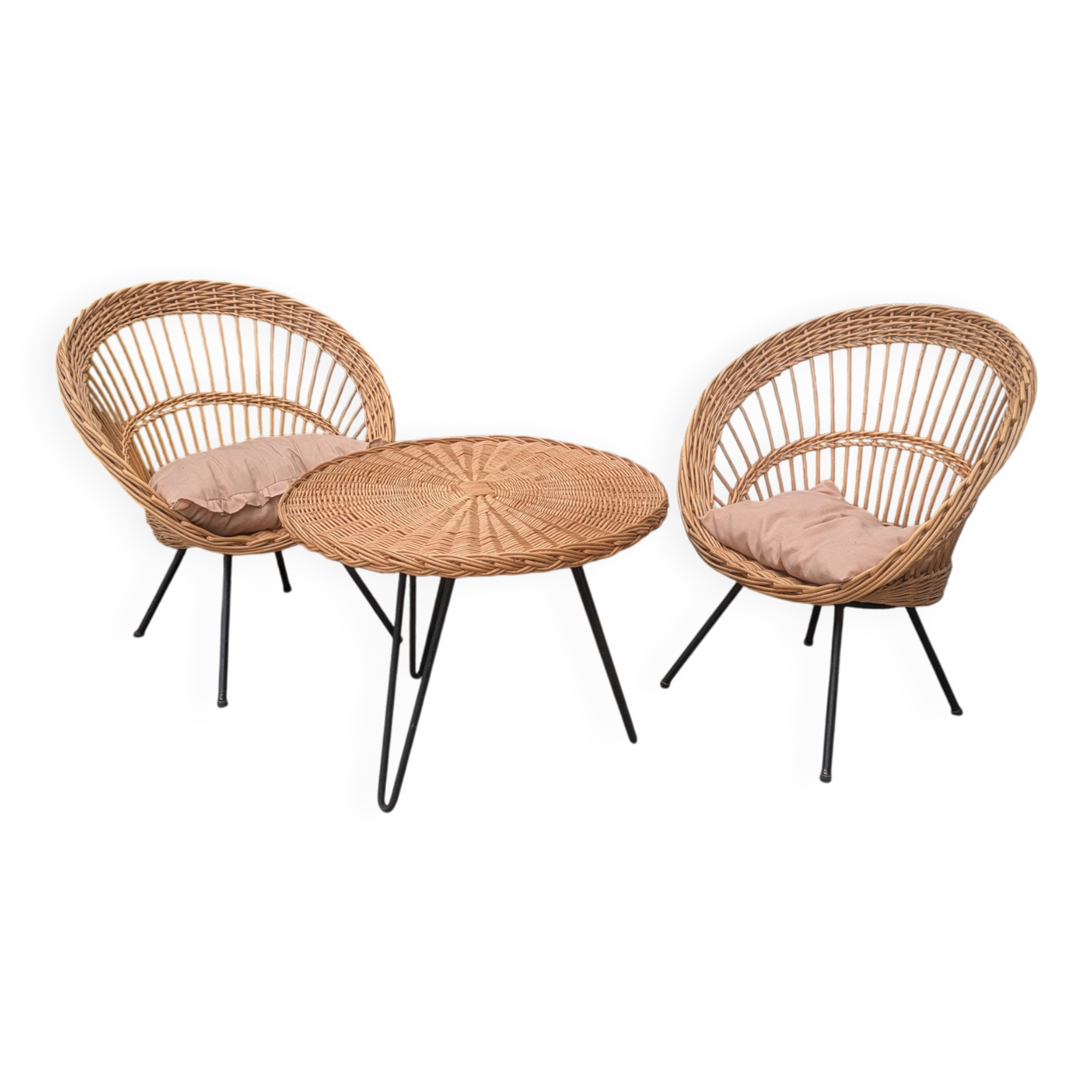 Rattan garden furniture