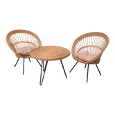 Salon de jardin en rotin