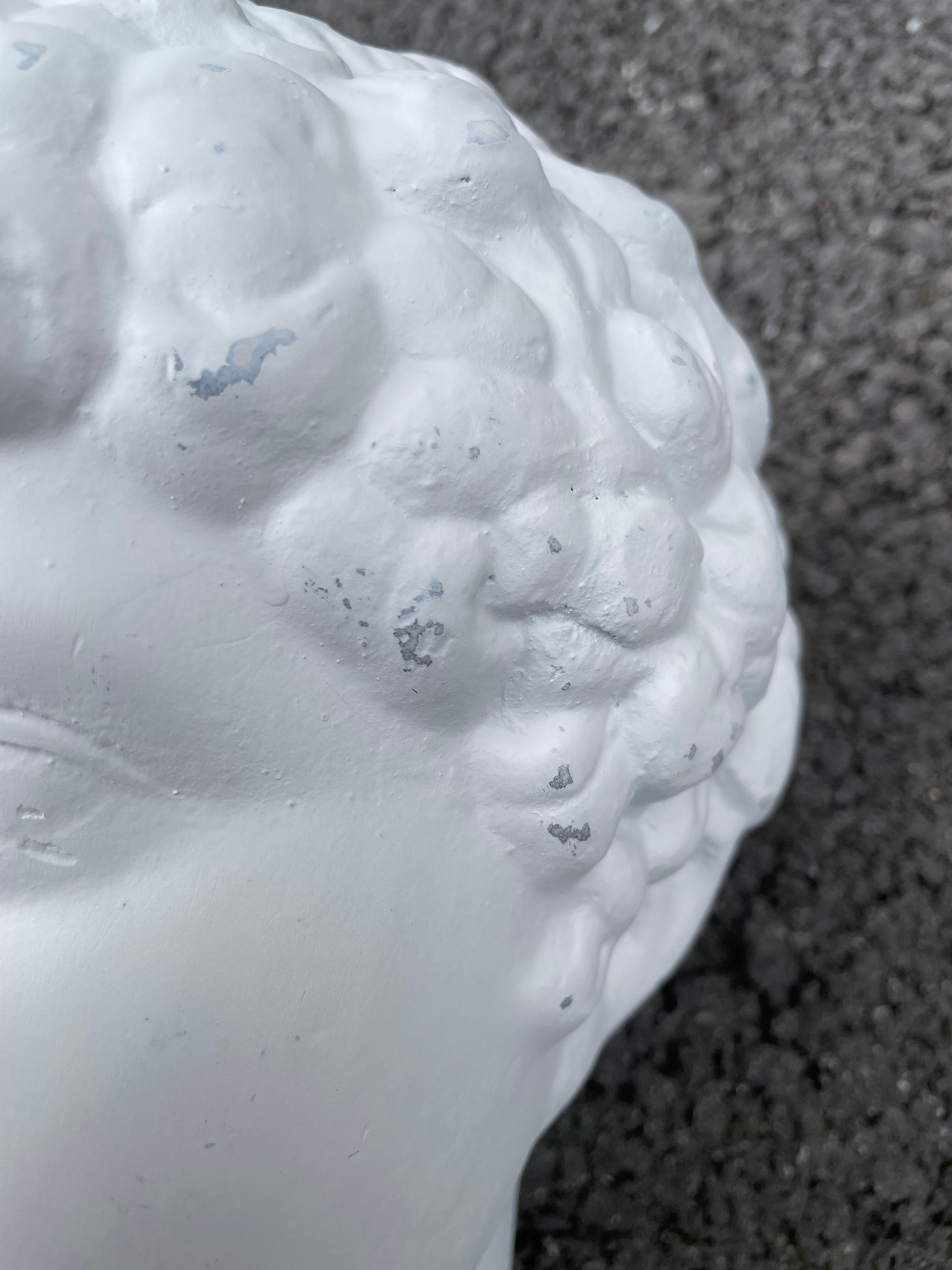 Buste Hermes en plâtre sur socle