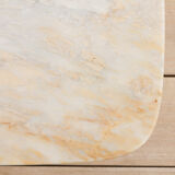 Guglielmo Ulrich coffee table with marble top, Italy, 1950s.