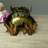 Owl sculpture, owl, brutalist, in sheet metal, in the Curtis style