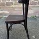 set of 6 Viennese chairs curved wood restaurant Paris bistro Fischel 1960