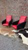 Pair of Armchairs in Faux Leather