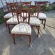 Six Directoire chairs in cherry wood