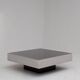 Vintage Chrome Coffee Table with Smoked Glass