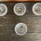 Série 4 bougeoirs anciens luminarc verre moulé années 70 vintage