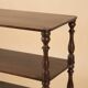 Antique turned walnut shelf