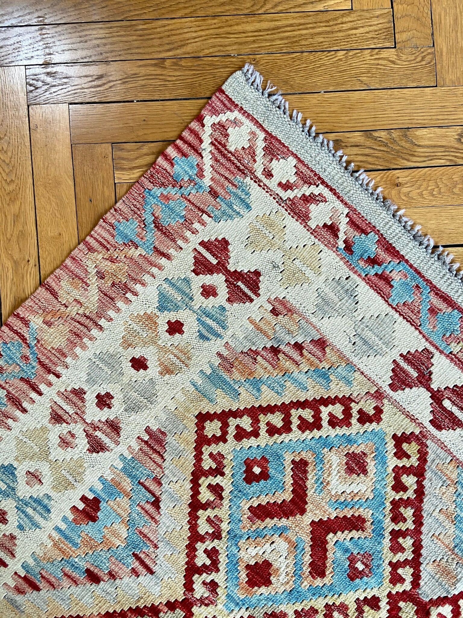 Tapis kilim multicolore 177 x 121 cm