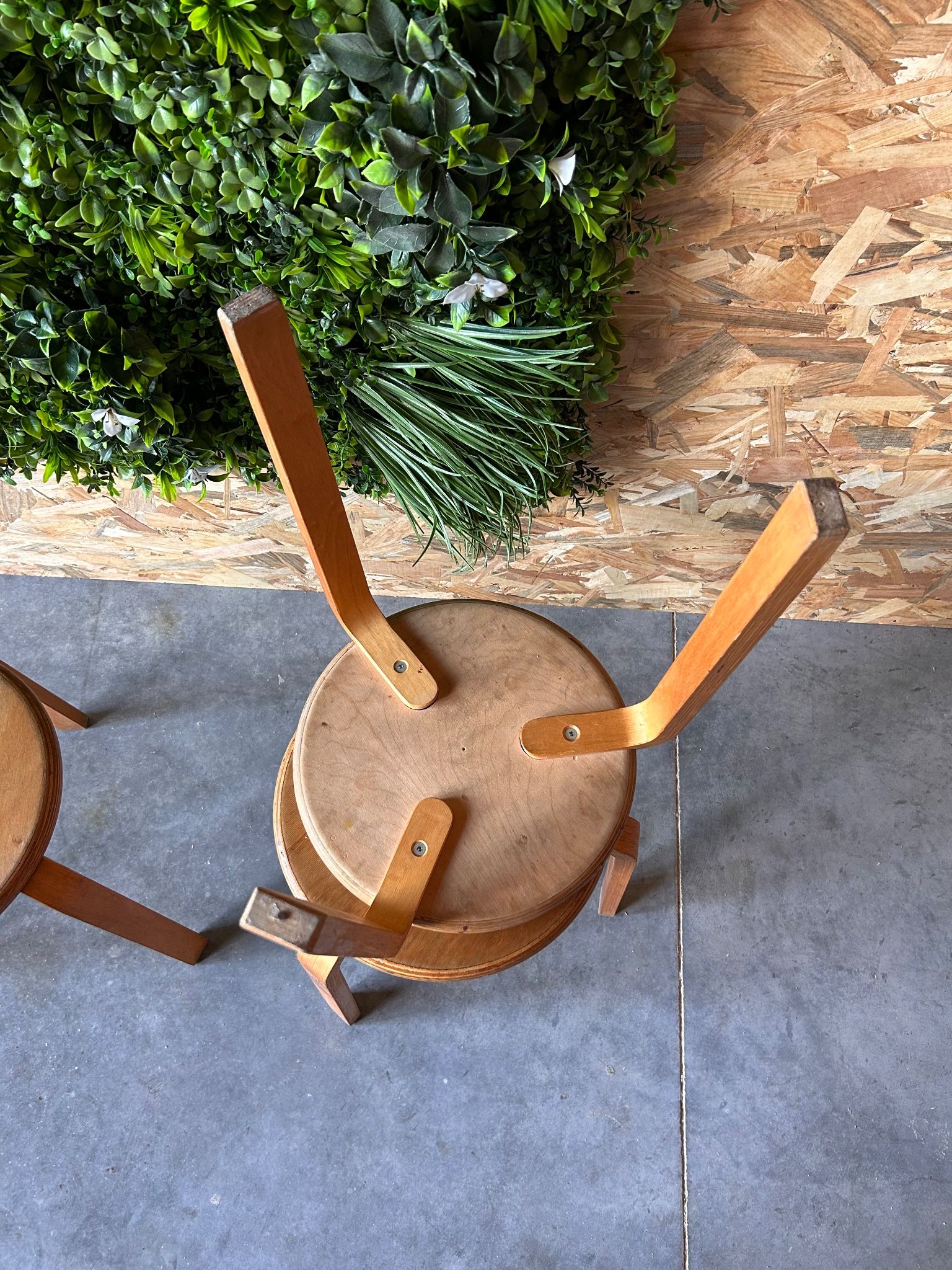 set of 3 Scandinavian stools