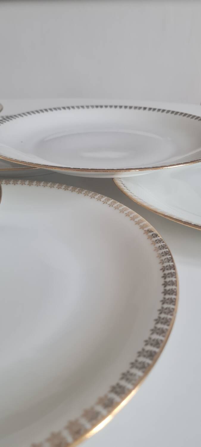 Set of 8 Limoges porcelain plates