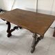 wood and iron table