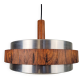 Vintage Scandinavian Pendant Lamp in Teak, 1960s