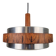 Vintage Scandinavian Pendant Lamp in Teak, 1960s