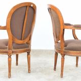 Pair of Louis XVI-style armchairs