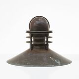 Pair of Nyhavn copper exterior wall lights by Louis Poulsen