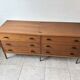 Vintage Scandinavian teak sideboard – 6 drawers – 1960s