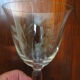 Lot de 8 verres en cristal gravé
