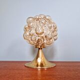 Bubbled glass table lamp, design Helena Tynell, 1970