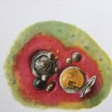 Affiche botanique 'Insectes' Illustration ancienne, années 60